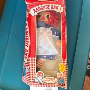 1987-1989 Playskool The Original RAGGEDY ANN 12.5” Doll With a Heart